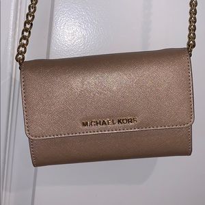 Pink michael kors shoulder clutch/  regular clutch